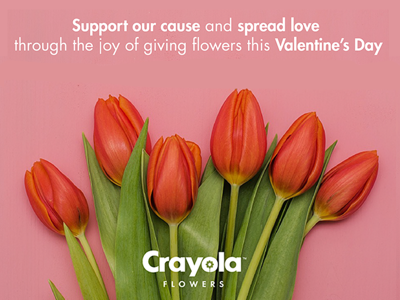 Spread Love this Valentine’s Day with Crayola Flowers