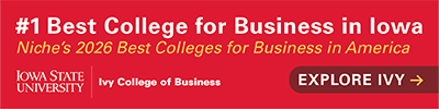 Ivy College of Business at Iowa State University ad