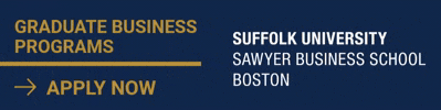 Suffolk University, Sawyer Business School ad