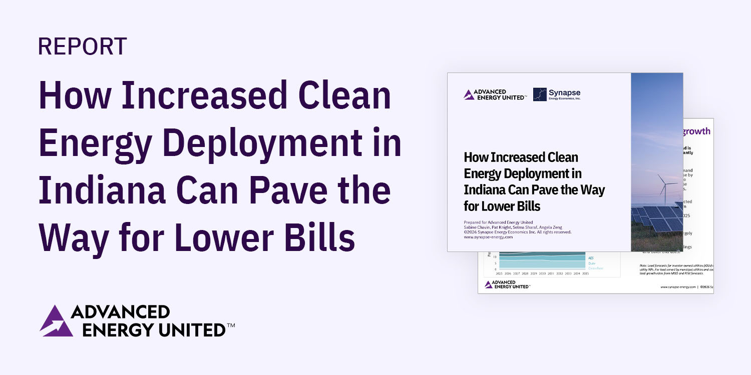 Accelerating Clean Energy Development in Indiana to Help Lower Consumer Costs