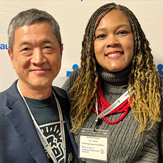 Andy Shih, Chief Science Officer at Autism Speaks, and Sabrina Vaughn, Founder of the Hatching Hope Foundation