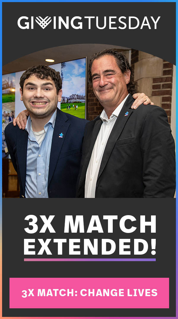 GIVINGTUESDAY. Send 3X the support to families this Giving Tuesday. TRIPLE YOUR IMPACT. 3X match expires at midnight!