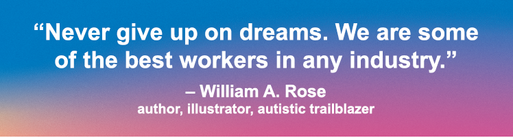 A quote from William A. Rose that reads, 