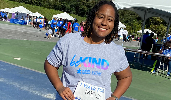 Ashley at an Autism Speaks Walk