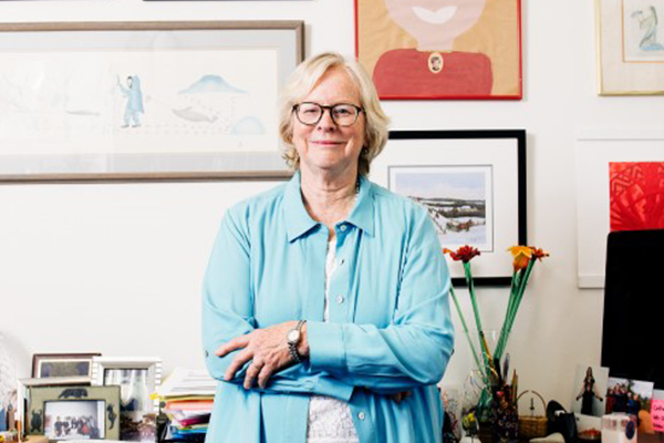 Cathy Lord smiling in her office