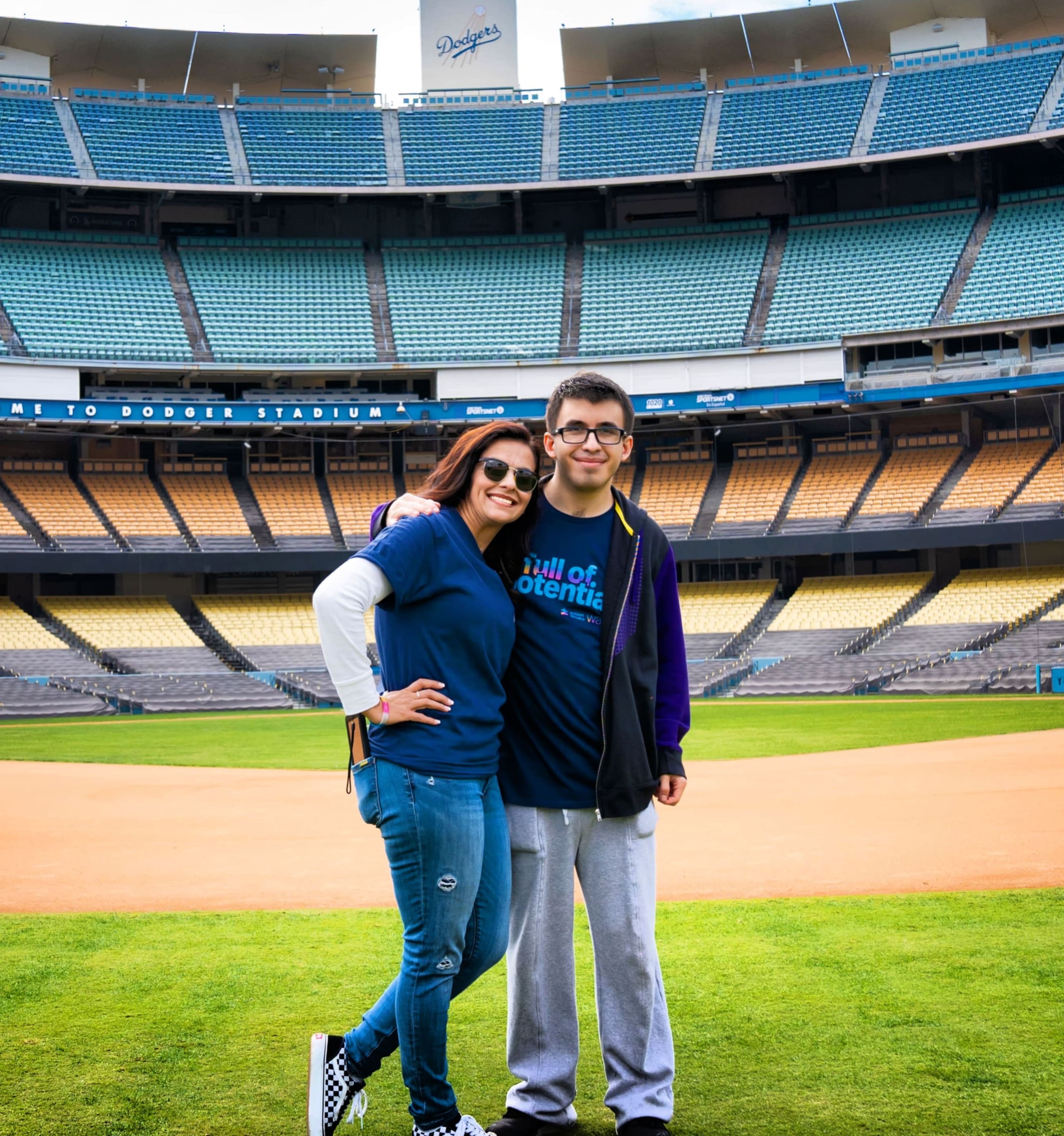 Kimberly Mariajimenez and her son Blake at an Autism Speaks Walk