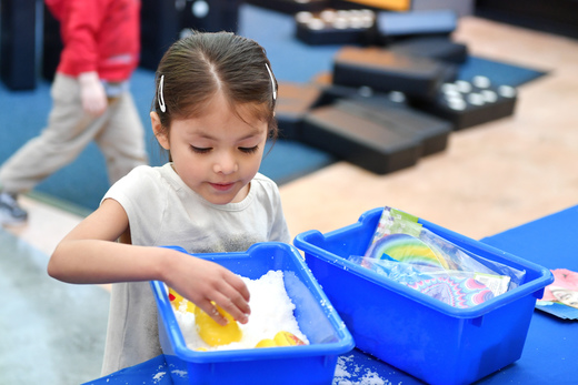 Little girl at Autism Speaks event