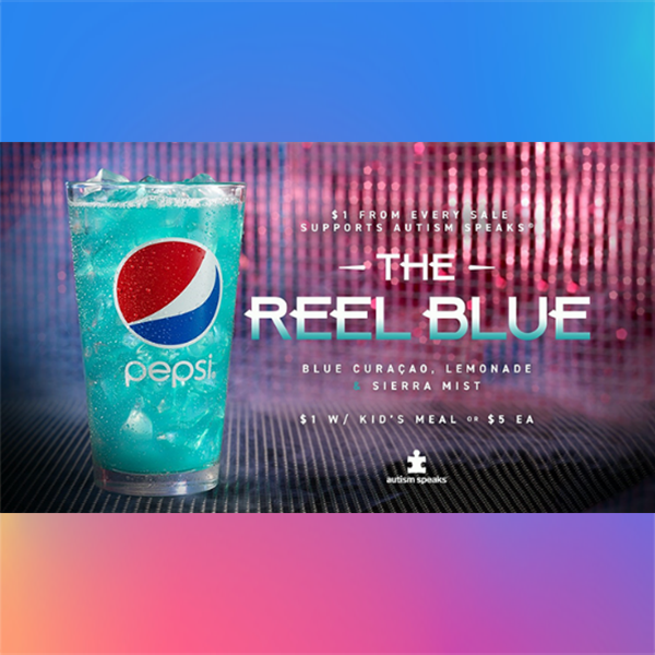 The Blue Reel drink to support Autism Speaks