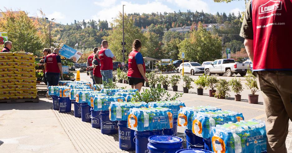 lowes bucket brigade post helene