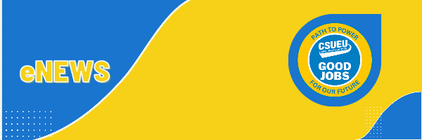 eNews banner in  blue and yellow