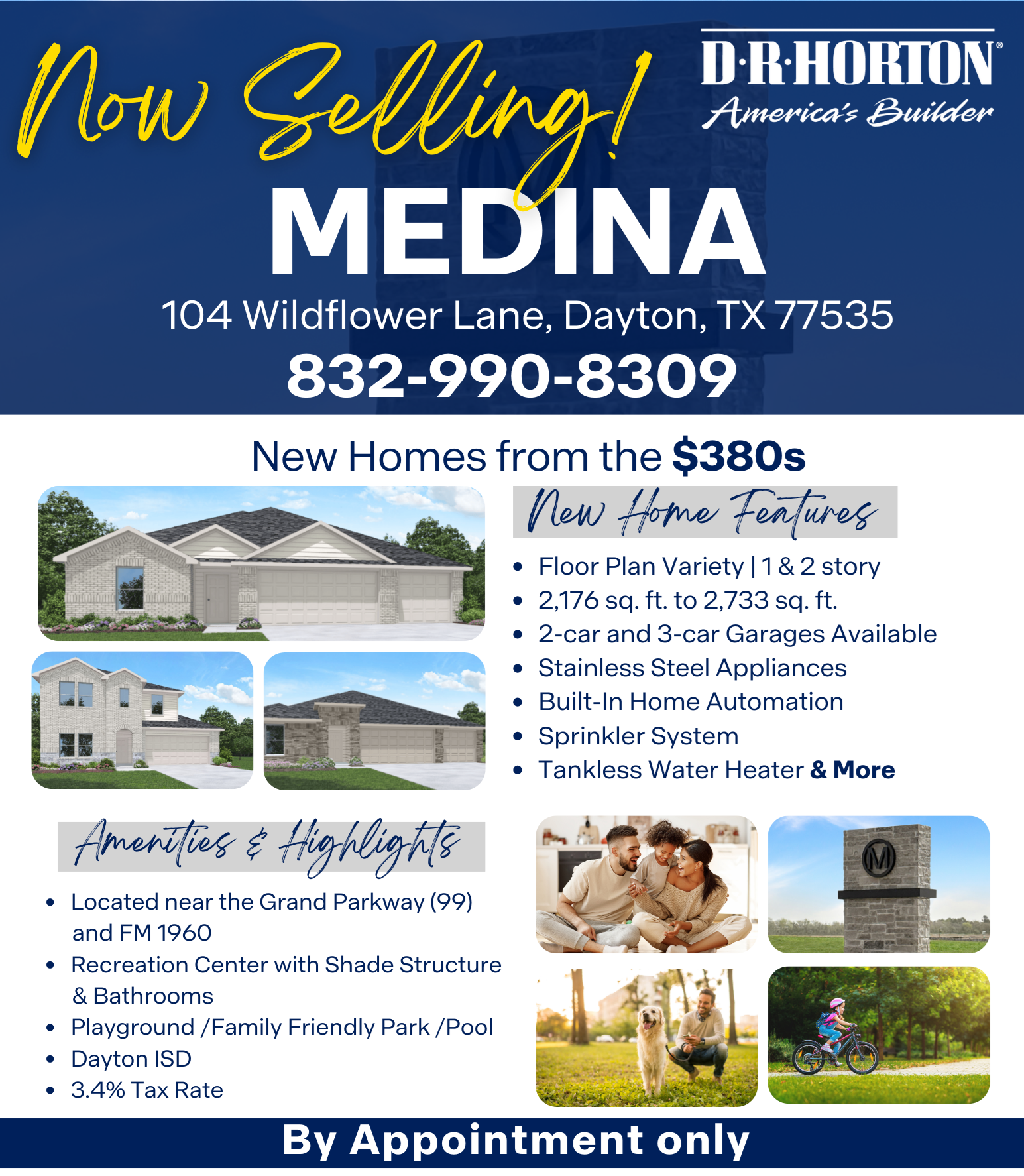 Now Selling in Medina | Dayton, TX