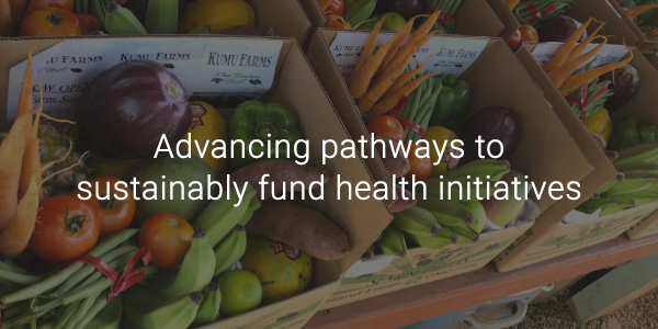 Advancing pathways to sustainably fund health initiatives 