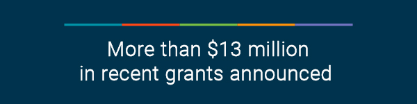 More than $13 million in recent grants announced  