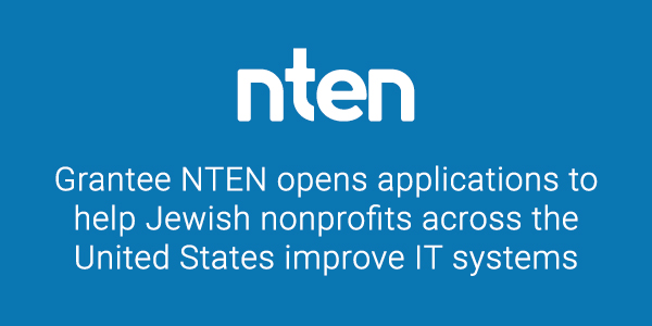 Grantee NTEN opens applications to help Jewish nonprofits across the United States improve IT systems 