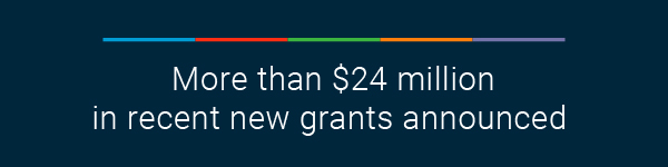  More than $24 million in recent new grants announced
