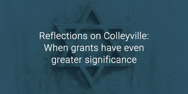 Reflections on Colleyville: When grants have even greater significance