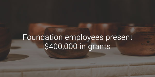 Foundation employees present $400,000 in grants 