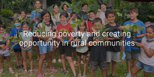 Reducing poverty and creating opportunity in rural communities