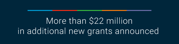 More than $22 million in additional new grants announced