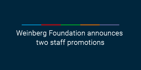 Weinberg Foundation announces two staff promotions