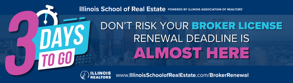 3 DAYS LEFT! Don't Risk Your Broker License! Renew Before Thursday
