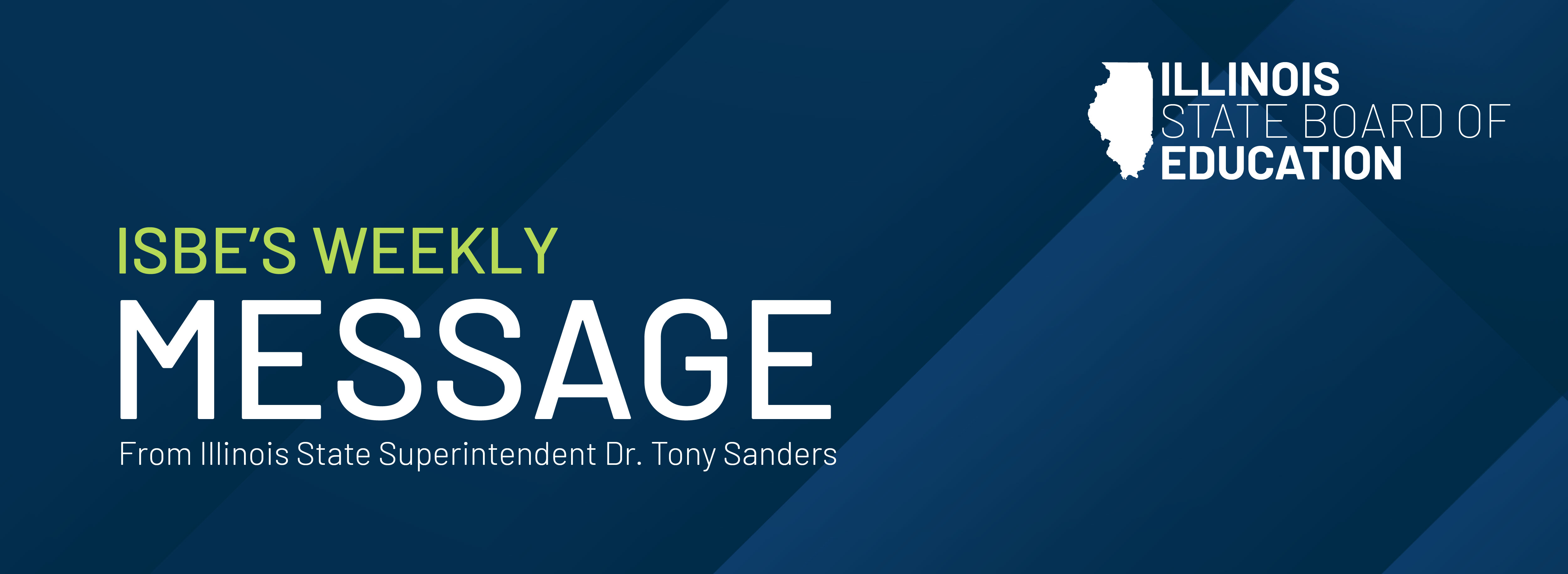 ISBE's Weekly Message