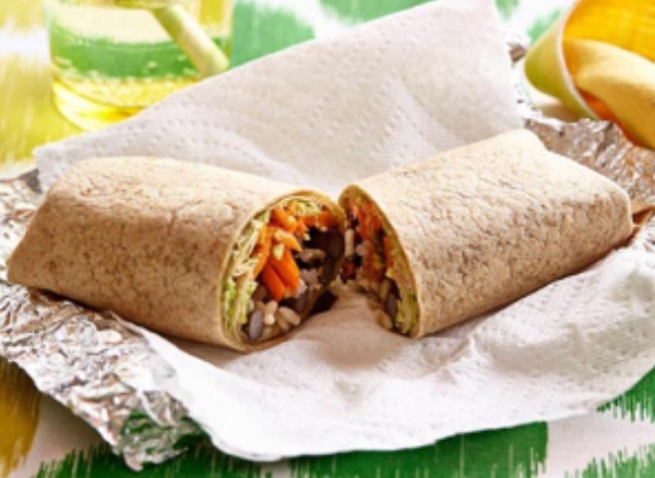 Brown Rice and Black Bean Burritos