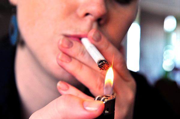 Woman smoking