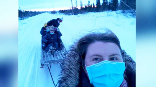 Team Delivers COVID-19 Vaccines by Sled