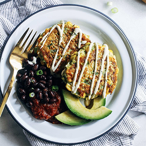 Healthy Zucchini Corn Fritters