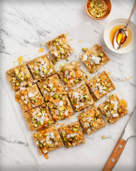 Pistachio Oat Squares
