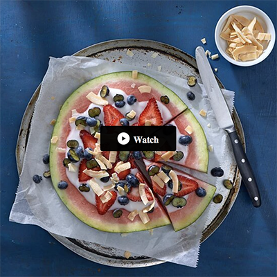 Vegan Watermelon Fruit Pizza 