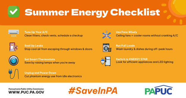 Summer Energy Checklist