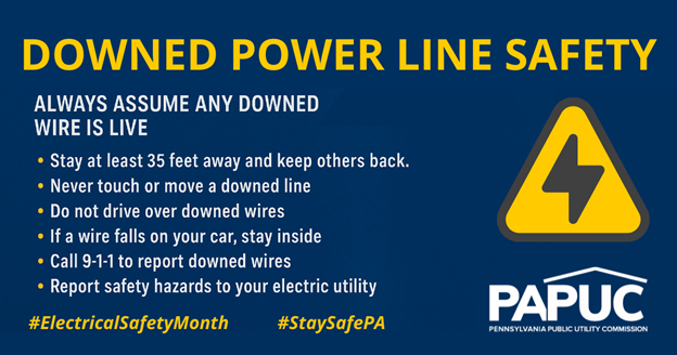 PUC Urges Pennsylvanians to Exercise Safety Around Downed Electrical Wires