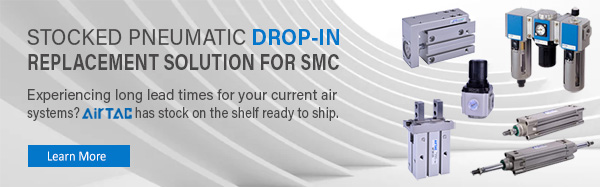 AirTAC Stocked Pneumatic Drop-in Replacement Solutions for SMC