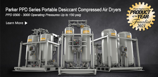 Parker PPD Portable Desiccant Compressed Air Dryers