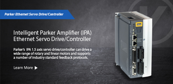 Intelligent Parker Amplifier (IPA) Ethernet Servo Drive/Controller