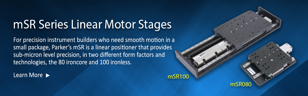 mSR Series Linear Motor Stages from Parker