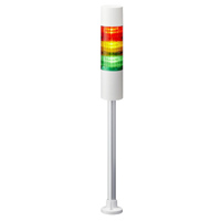 LR6-302PJBW-RYG Patlite 60mm 3-Tier Signal Tower, 24 VDC, Pole Mount