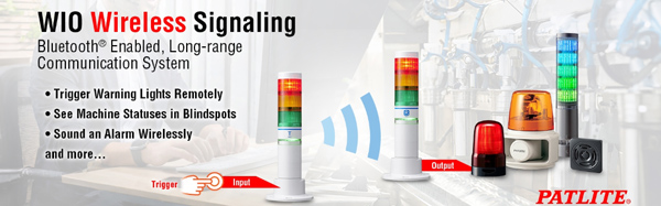 WIO Series Wireless Control System from Patlite