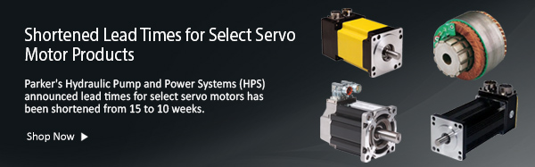 Shortened Lead Times for Select Servo Motor Products 