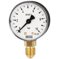 9747249 WIKA 111.10 Pressure Gauge, 0-60 PSI, 1.5
