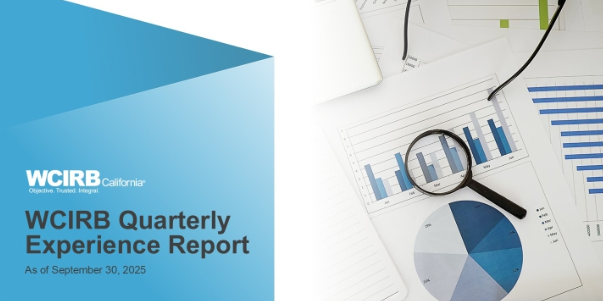 report cover for WCIRB Quarterly Experience Report